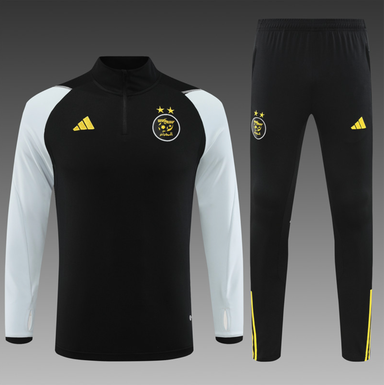 Algerischer schwarzer Trainingsanzug
