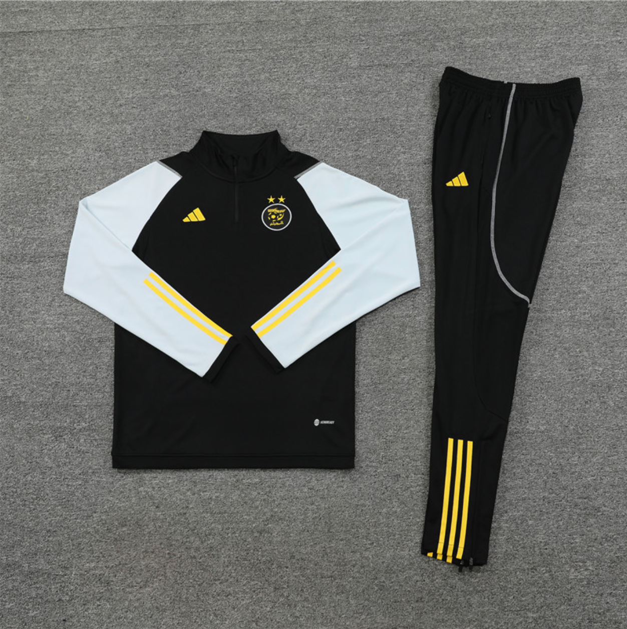 Algerischer schwarzer Trainingsanzug